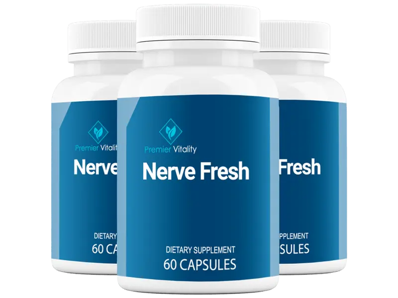 Nerve fresh 3 bottle supplements with 60 capsules each.